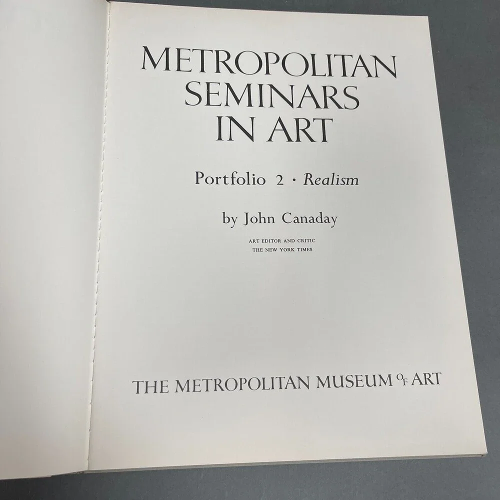 Metropolitan Museum Seminars in Art Book Color Prints John Canaday Portfolio‎ 2